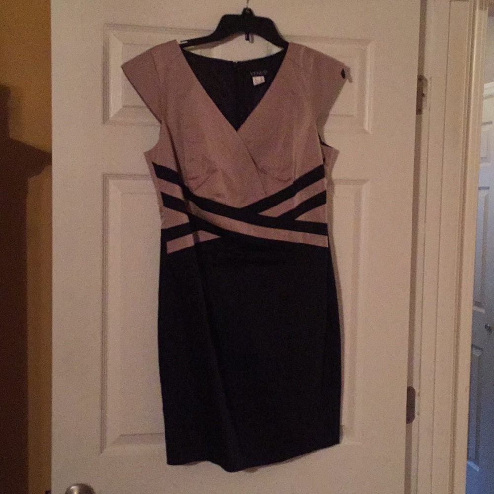 VENUS Black and Tan dress